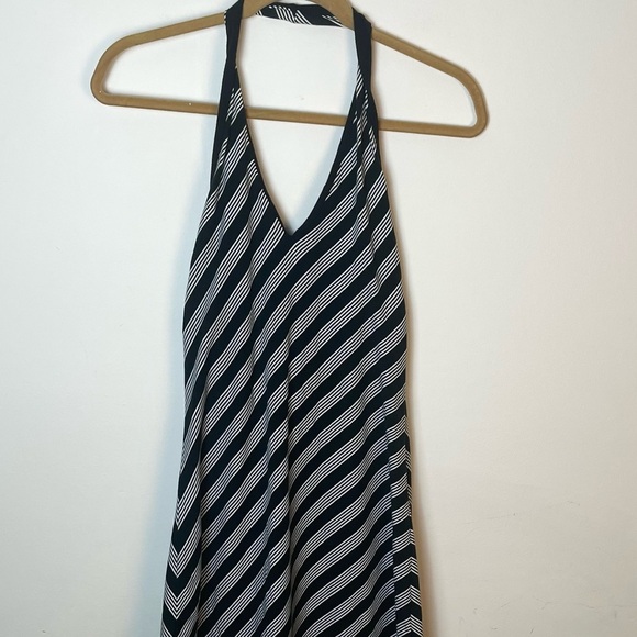 Vintage Polo Jeans Y2K Diagonal Striped Halter Sundress Size M - Picture 7 of 9